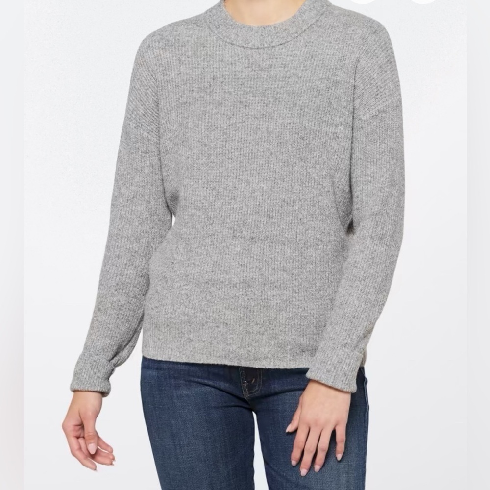 Market & Spruce Sienna Ribbed Drop Shoulder Crewneck Sweater- Like New